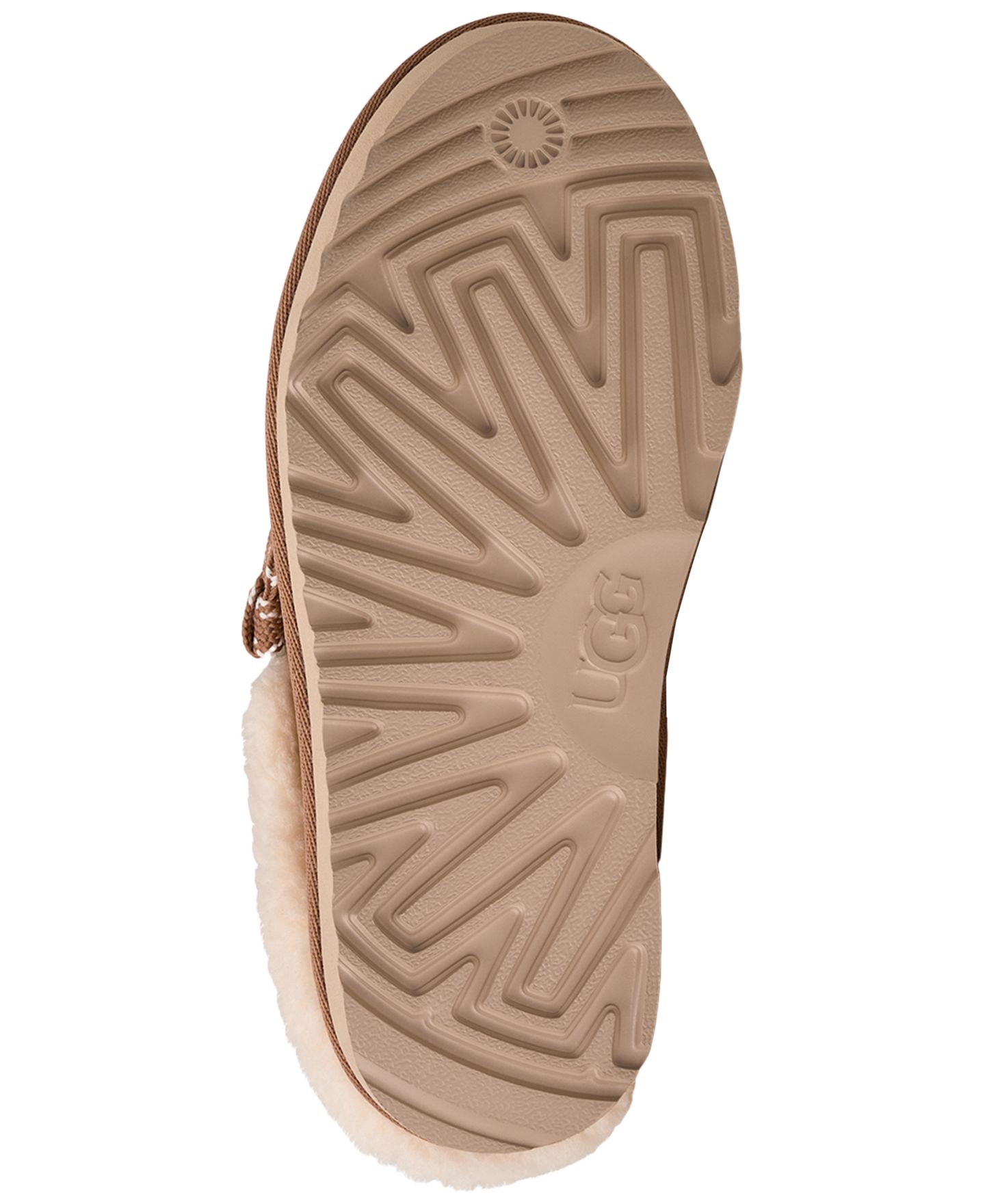 UGG® Детские кроссовки-мюли UGG Lowmel без застёжки, цвет: Каштановый — фото 5