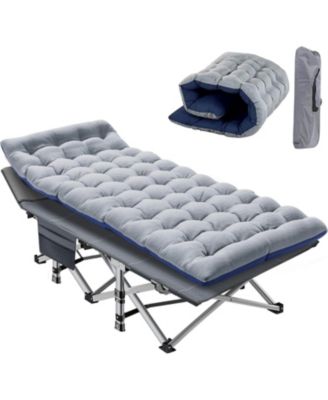Folding Camping Cot Camp Bed with Carry Bag for Outdoor Travel, Beach, Hiking