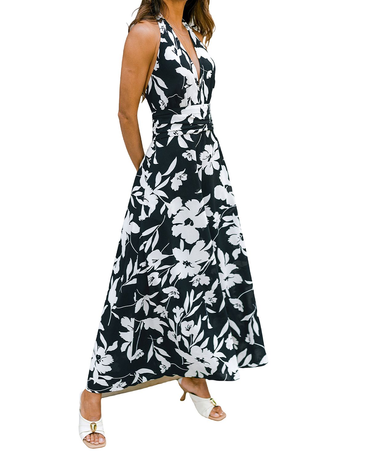 Cupshe Women's New Romance Tropical Maxi Beach Dress view 3 — MAYCSS fashion products