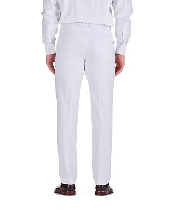 white slim fit dress pants mens Men's Mens white slim fit dress pants with flat front SLIM FIT WHITE ITALIAN FLAT