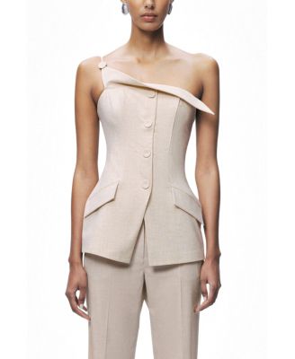 Women's Asymmetric One-Shoulder Blouse