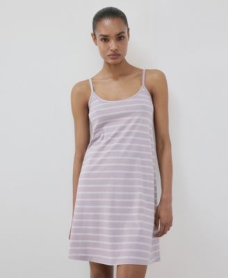 Women's Striped Cotton Nightdress