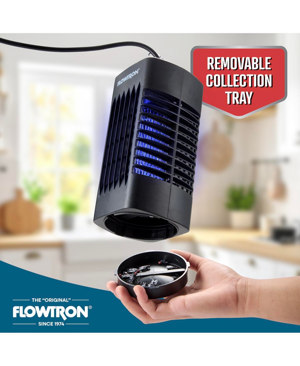 Flowtron Indoor Bug Zapper 1000V Uv Light Mosquito and Fly Trap Plug-In for Home 160 Sq Ft