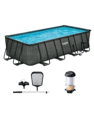 18 Feet Oasis Designer Lap Above Ground Pool with Pump
