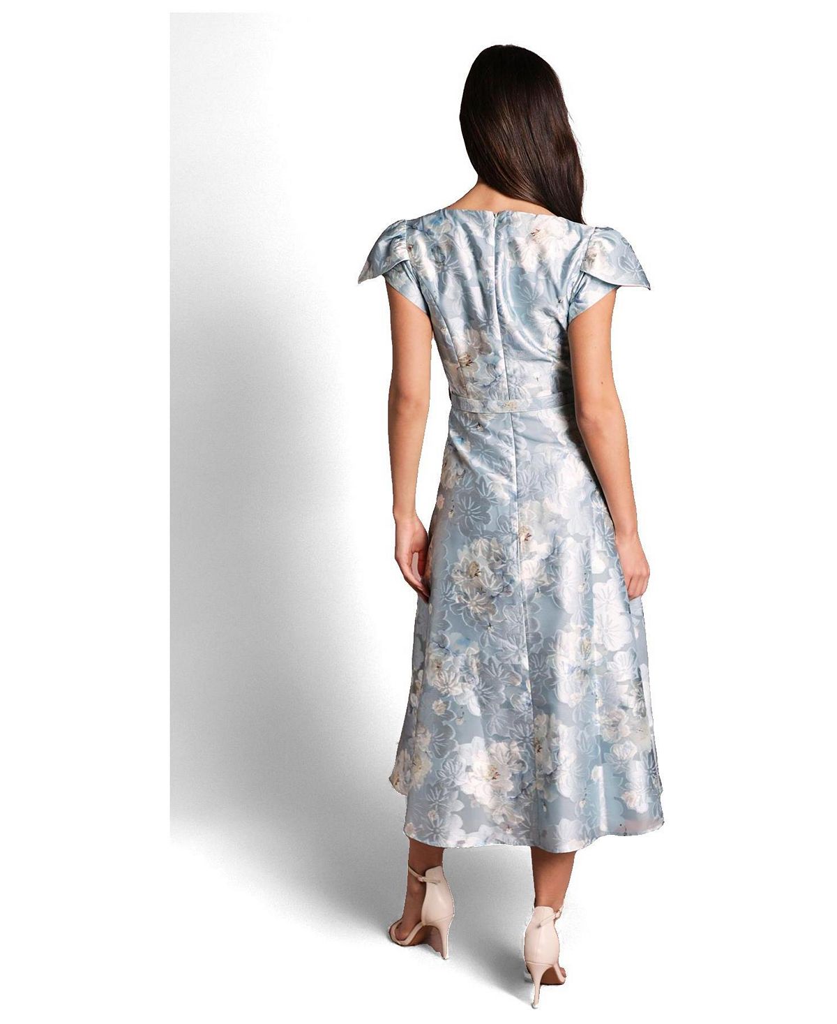 Coast Women's Printed Belted Midi Dress view 2 — MAYCSS fashion products