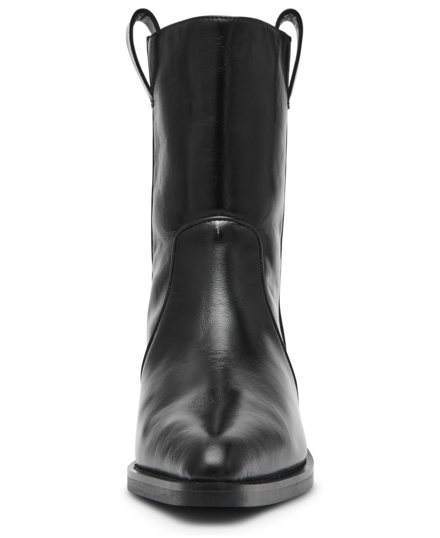 Женские ботинки Steve Madden Vinny Stovepipe Western Booties, цвет: Чёрный блестящий — фото 6