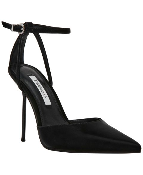 Женские туфли Steve Madden Morrie Two-Piece Pointed-Toe Stiletto Pumps, цвет: Чёрный атласный