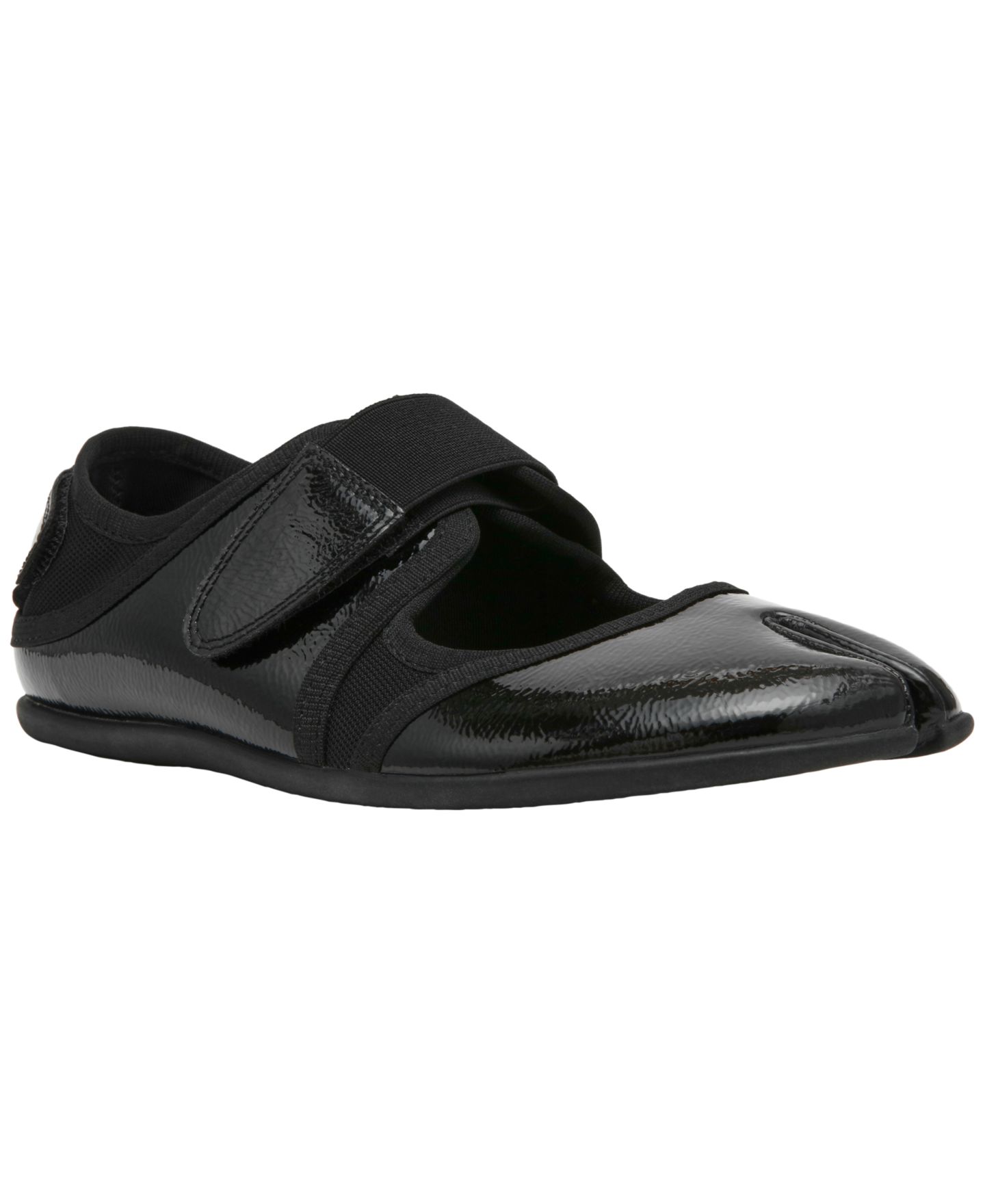 Женские кроссовки Steve Madden Rapid Mary Jane Tabi, цвет: Чёрный лаковый — фото 1