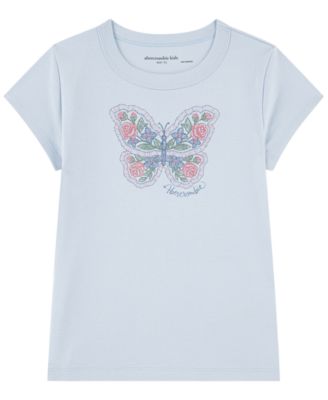 Girls' 5-16 Butterfly Raglan Short-Sleeve T-Shirt