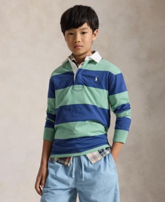 Polo Ralph Lauren Boys' 8-20 The Iconic Rugby Long-Sleeve Polo