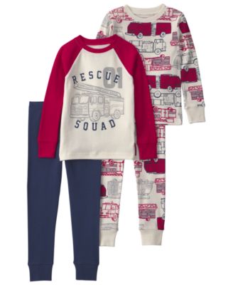 Toddler Boys' 2T-5T Rescue Squad Long-Sleeve Pajama, 4-Piece Set 