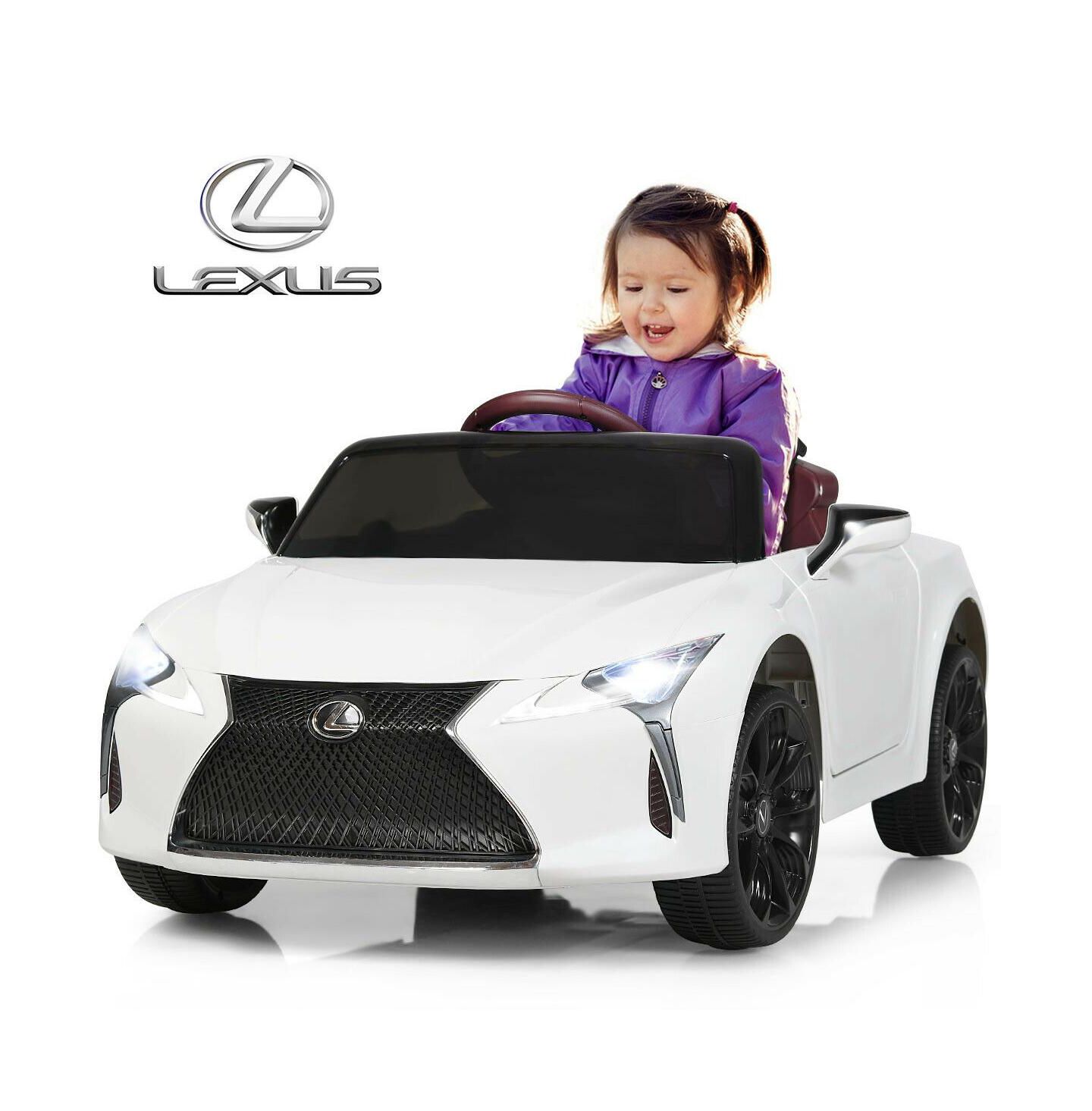 Детская игрушка Mecale Lexus LC500 Licensed Remote Control Electric Ride-On Car, 1-Seat, Ages 3+, цвет: Белый — фото 11