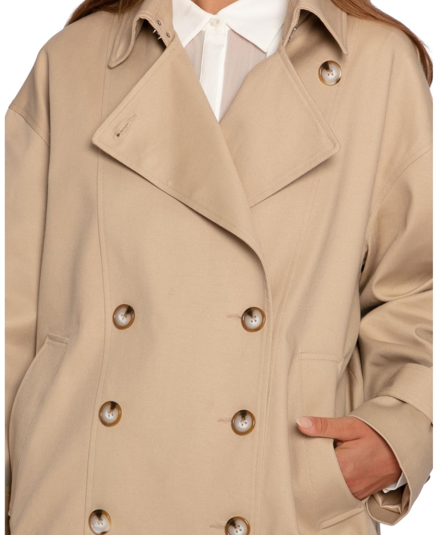 Женская куртка Belle & Bloom Weekend Trench Bomber, цвет: Рыжевато-коричневый — фото 5