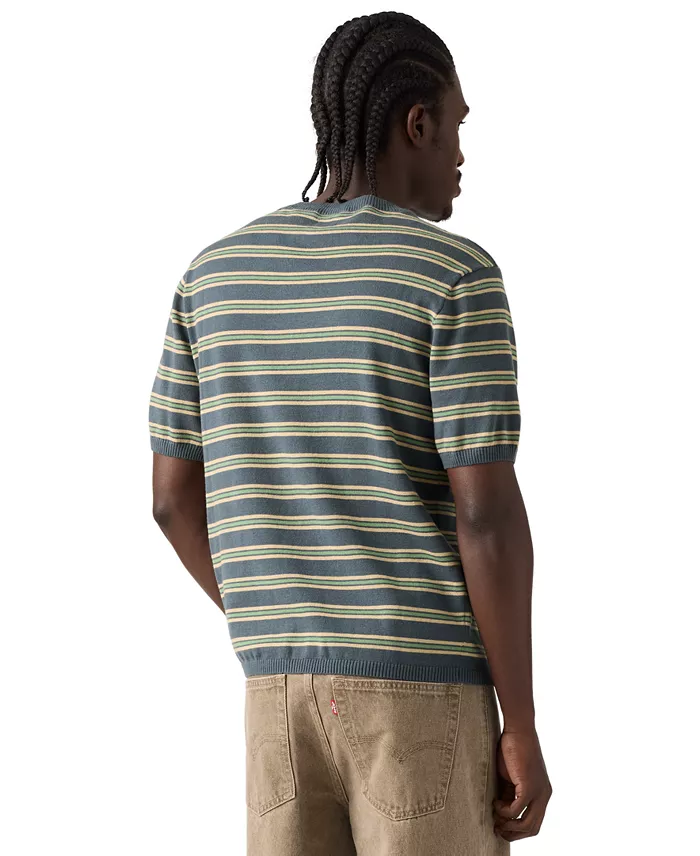 Men's Striped Soft Knit T-Shirt - thumbnail 3