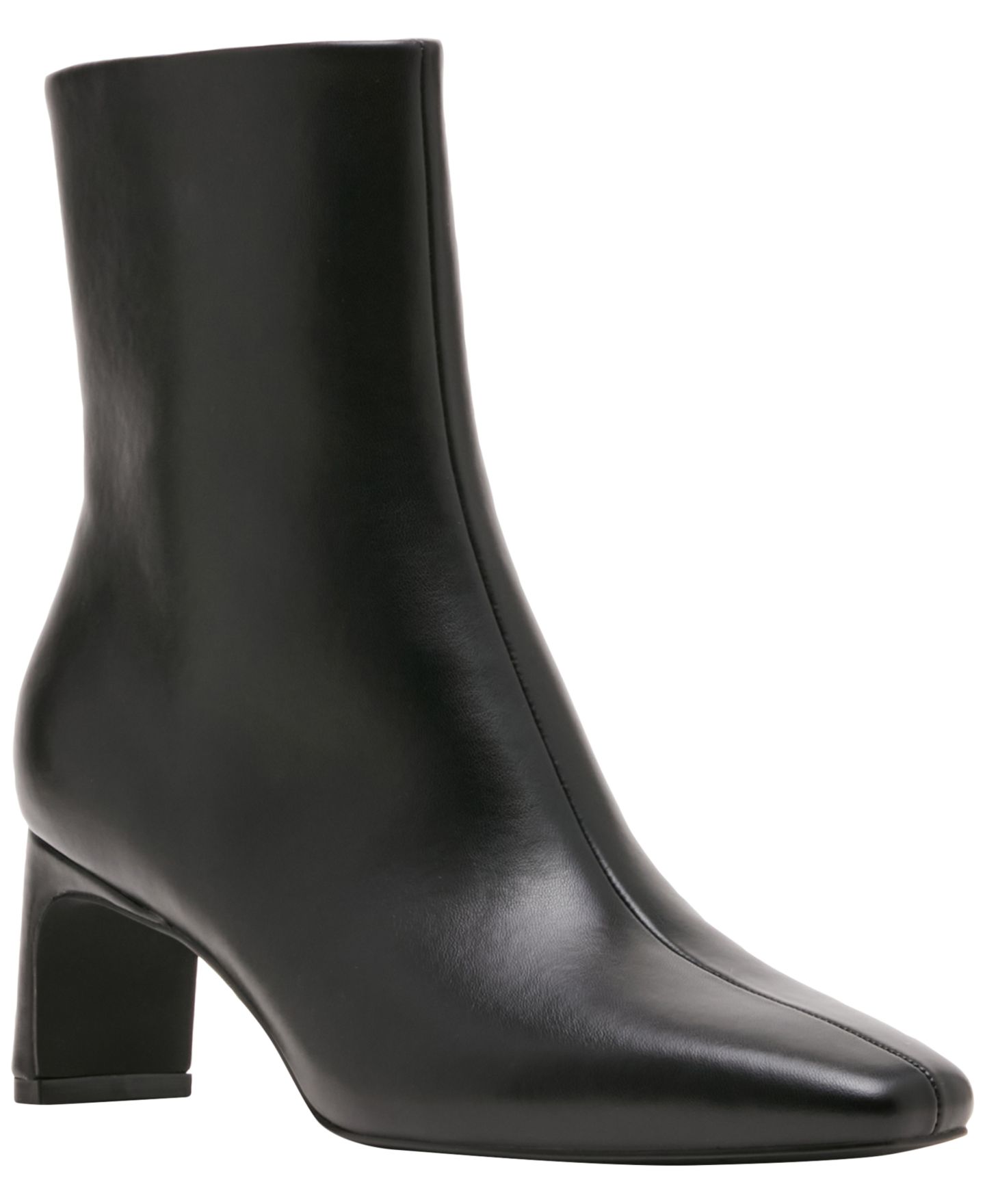 Женские ботинки Madden Girl Art Blade Heel Dress Booties, цвет: Чёрный гладкий — фото 1