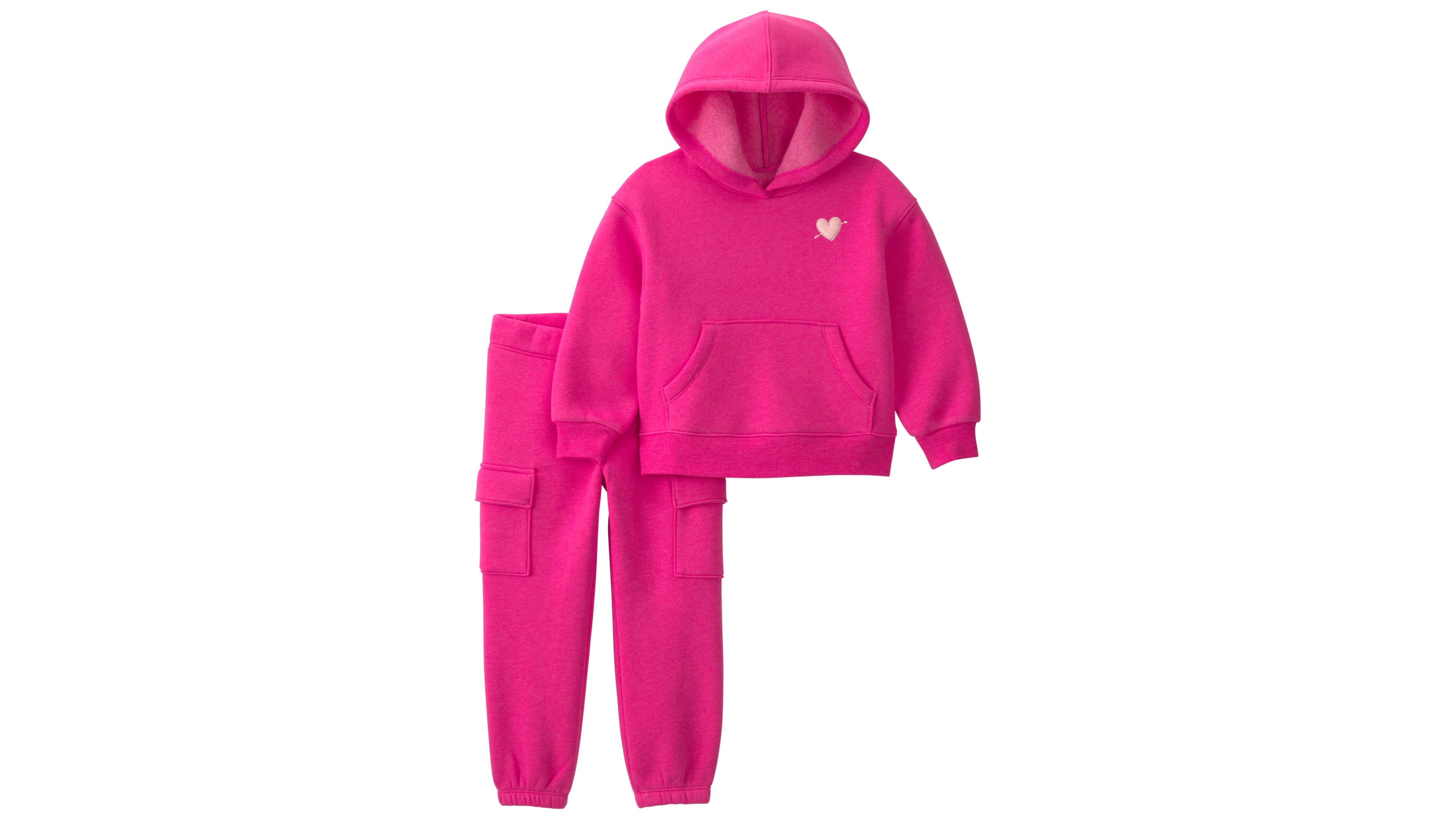 Carters Baby Toddler Girls Heart Fleece Hoodie Pants 2 Piece Set