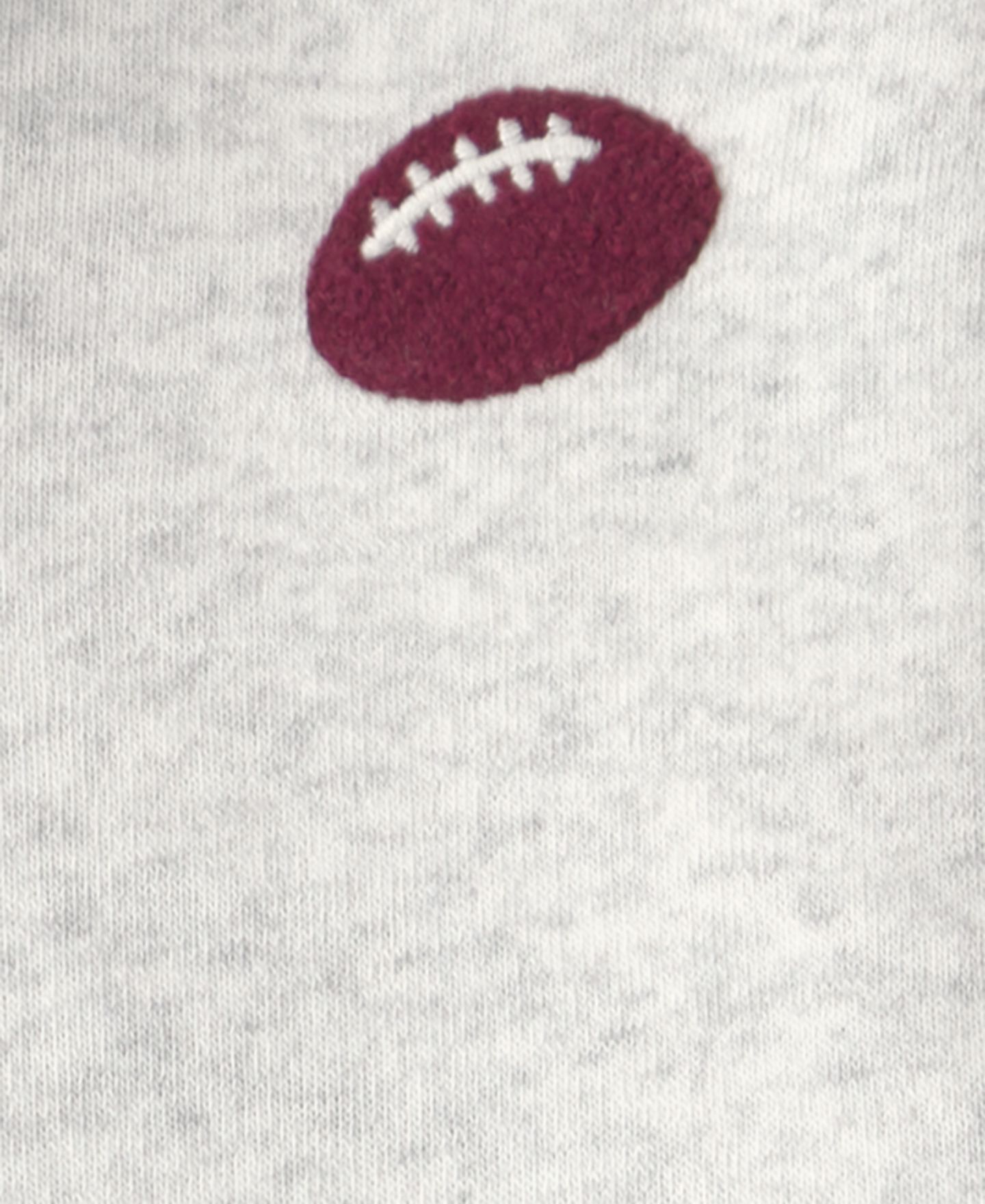 Детский флисовый комплект Carter's Football для мальчиков 2T-5T: топ-поло и брюки, цвет: Серый / Бордовый — фото 4