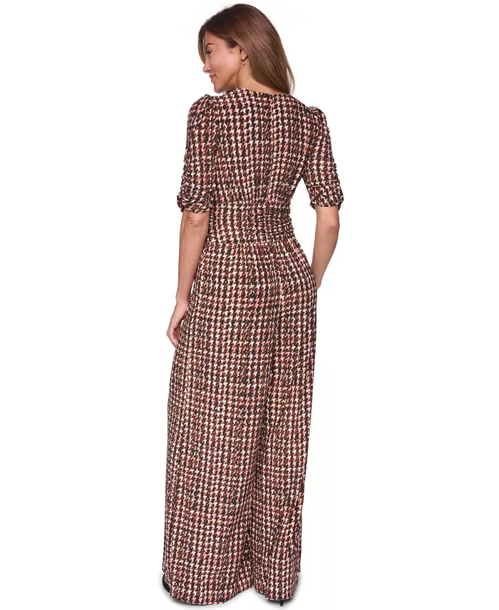 Women's V-Neck Jumpsuit - thumbnail 5