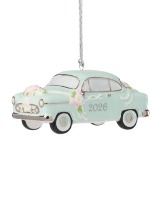 2026 Just Married Vintage-Inspired Car Ornament