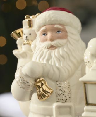 Lenox Santa with Lantern Figurine - Macy's