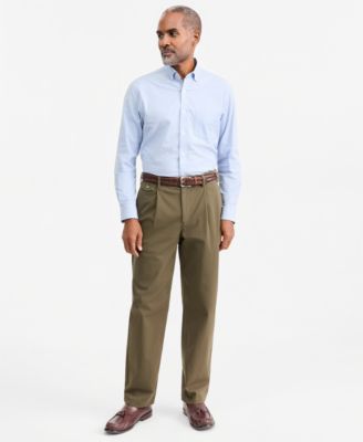 Men's Relaxed-Fit Pleated Chinos, Macy's Exclusive