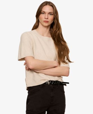 Women's Short-Sleeve Crewneck Sweater