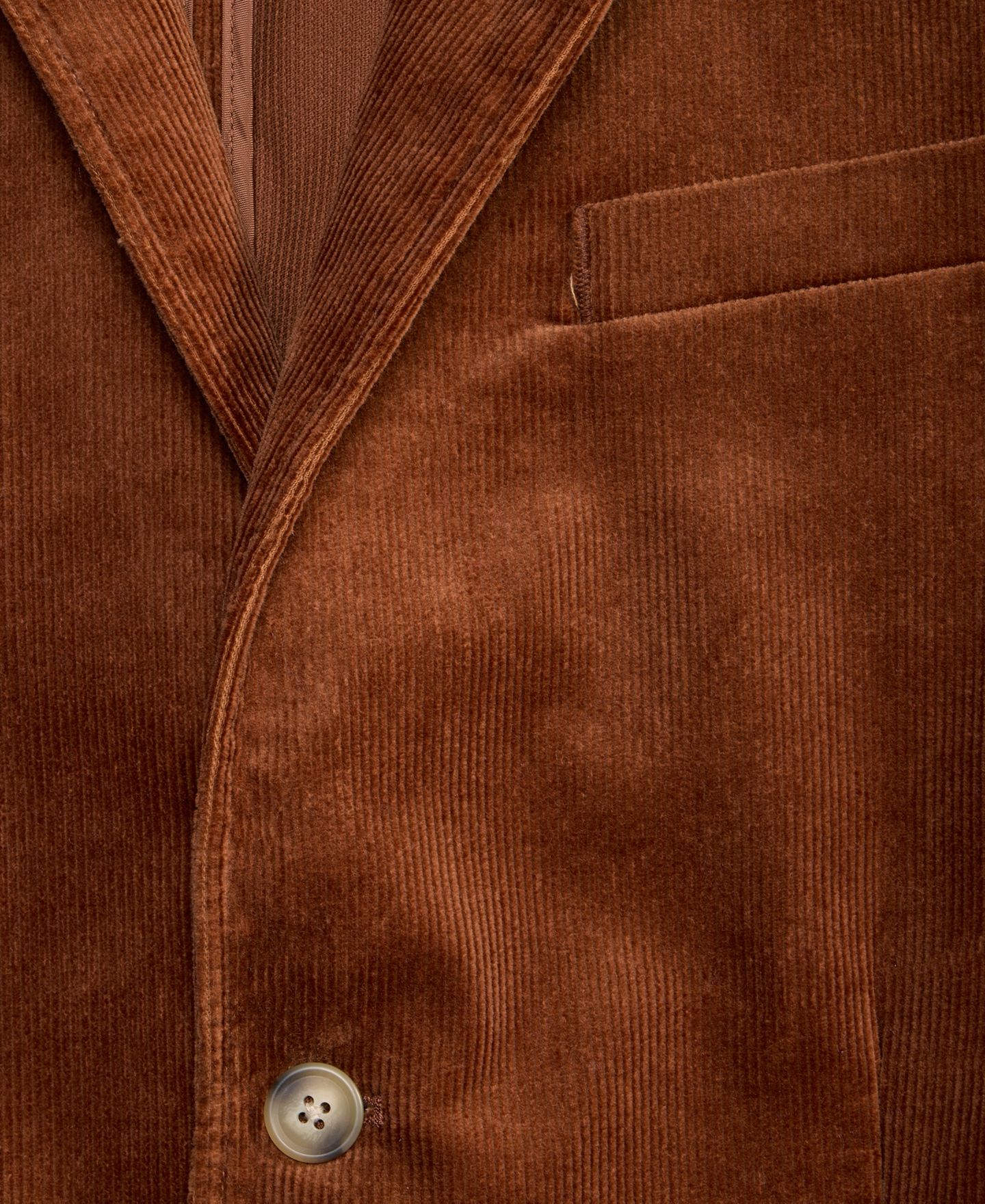 Мужской пиджак Club Room Regular-Fit Corduroy Notch-Lapel Blazer, цвет: Коричневый — фото 5