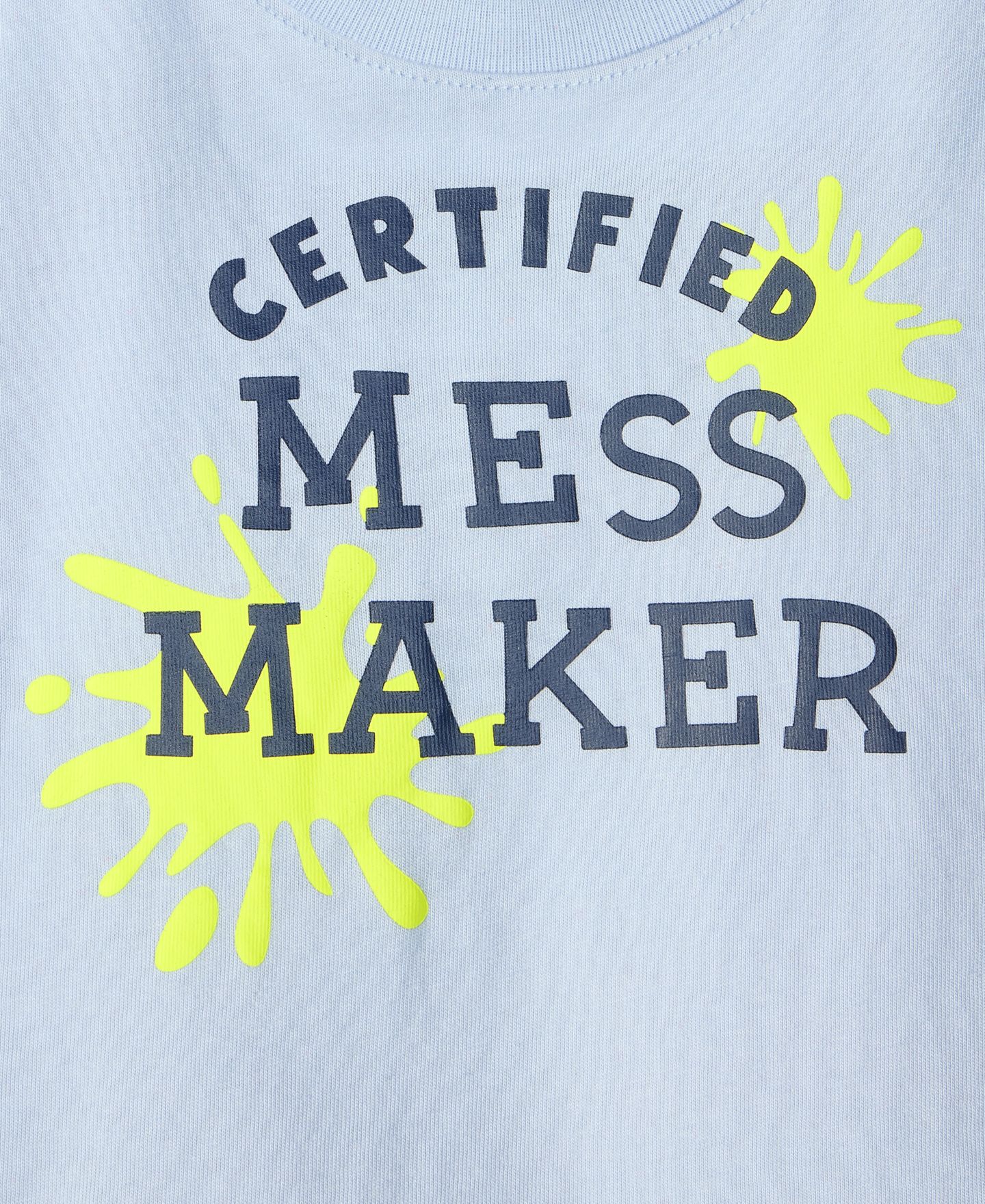 Футболка Epic Threads Long-Sleeve Mess Maker T-Shirt для мальчиков-малышей, цвет: Niagara Mi — фото 3
