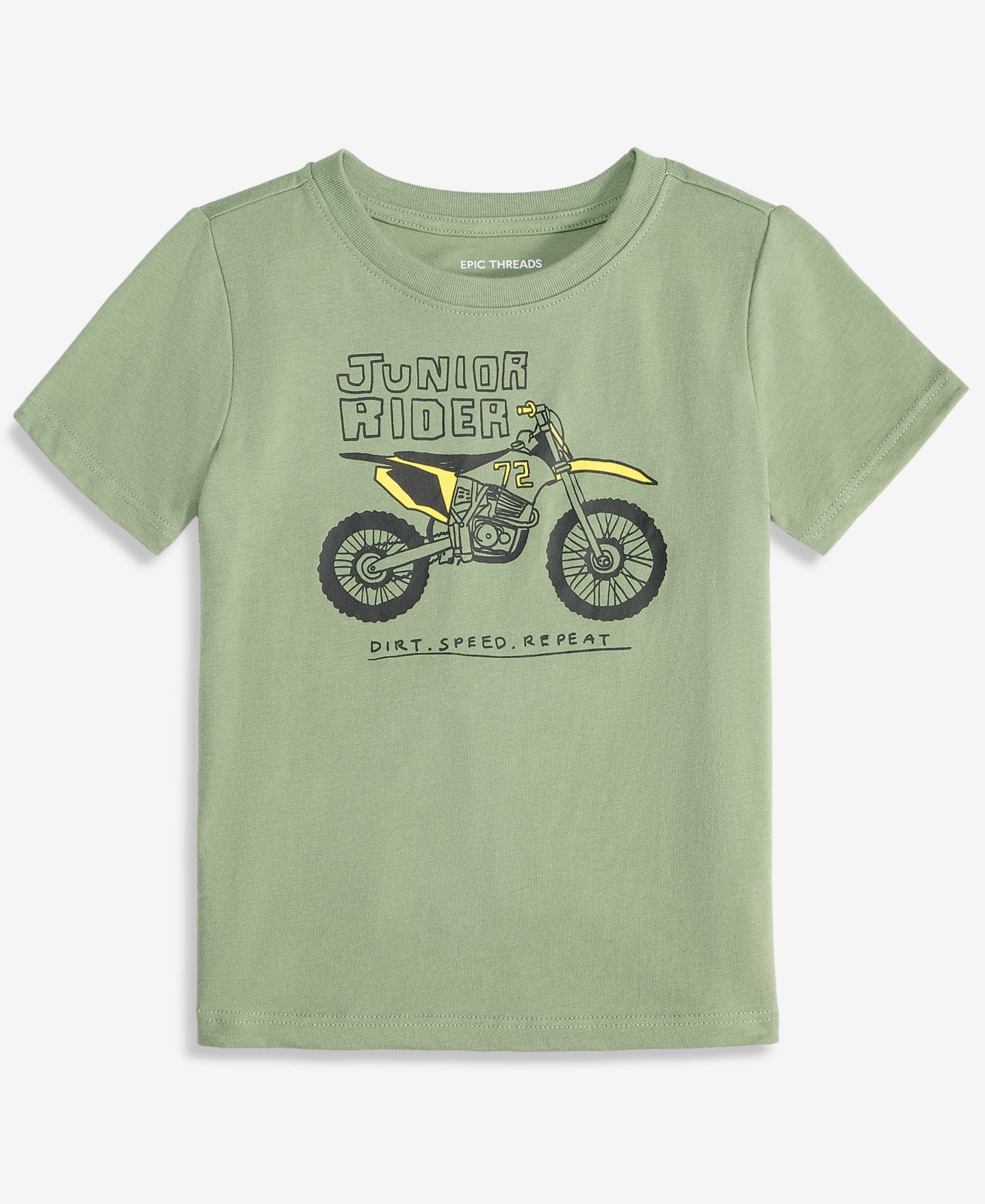 Футболка Epic Threads Short-Sleeve Junior Rider T-Shirt для мальчиков-малышей, цвет: Niagara Mi — фото 1
