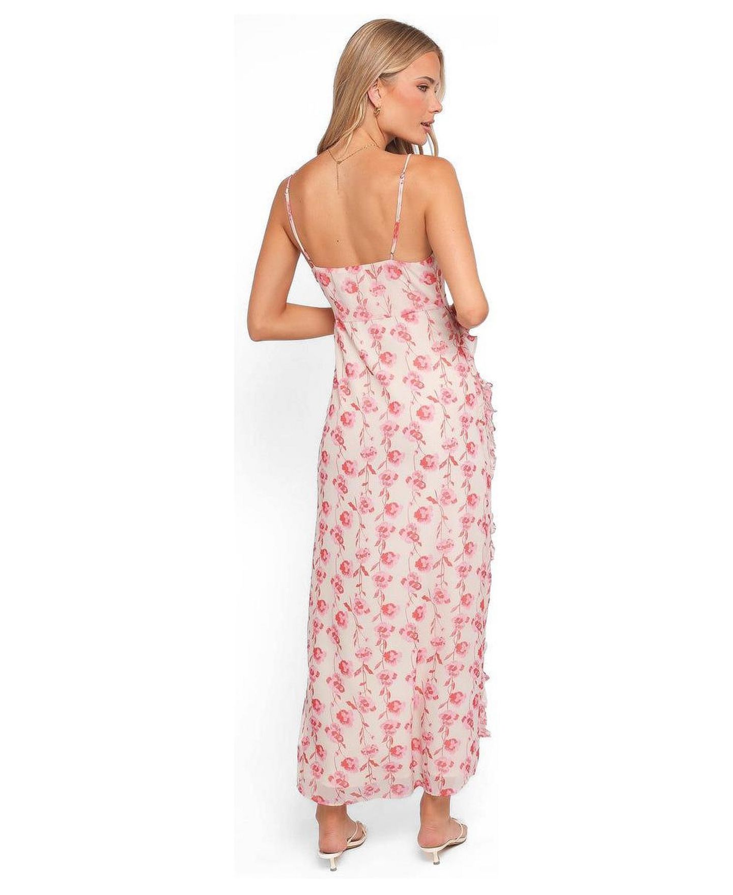 Женское платье Petal and Pup Charli Maxi, цвет: Розовый с принтом — фото 3