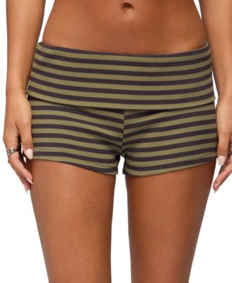Women's Jody Striped Fold over Shorts