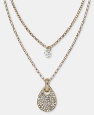 Layered Pendant Necklace, 16" + 3" extender