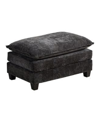 Cloud Sofa Ottoman with Double Layer Upholstered Cushion for Living Room or Bedroom
