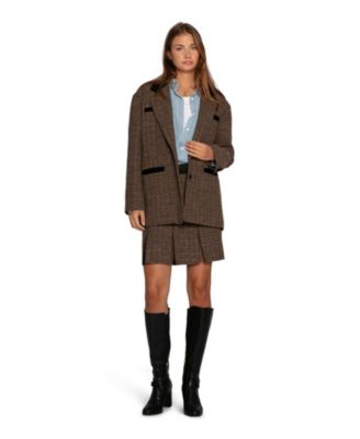 Women's City Noir Tweed Oversized Blazer