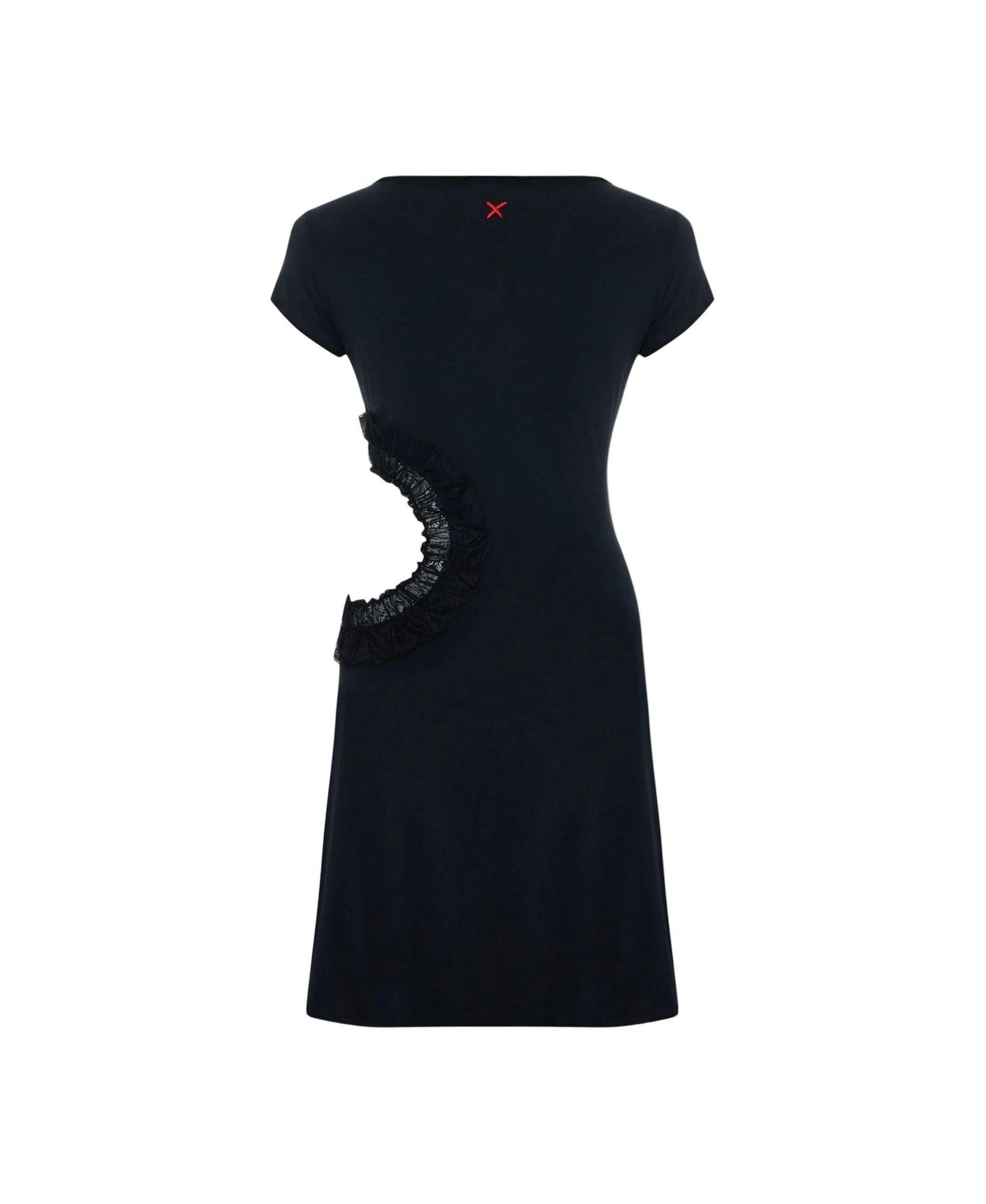 Женское платье PCFG Daydreamers Short Sleeve Lace Detail Mini, цвет: Чёрный — фото 6