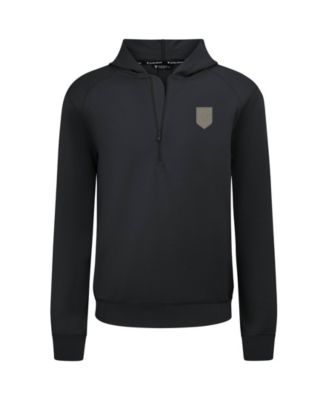 Men's Black USMNT Technic Tri-Blend Quarter-Zip Hoodie