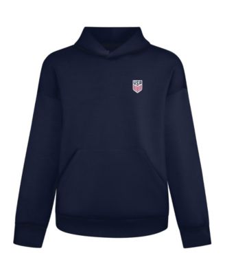Men's Navy USMNT Luxe Signature Tri-Blend 3-D Patch Hoodie
