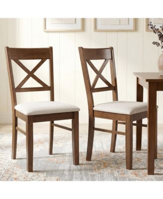 Dining Chairs Set of 2 Upholste Kitchen Chairs with Wooden Frame