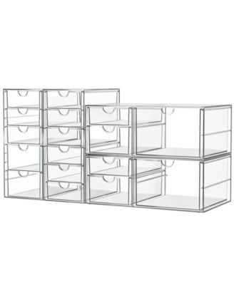 Makeup Organizer 17 Drawers Desk Storage