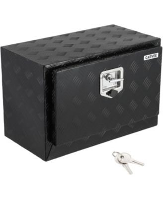 Heavy Duty 36" x 14" x 16" Aluminum Underbody Truck Tool Box, Outdoor Lockable Diamond Plate Storage Box