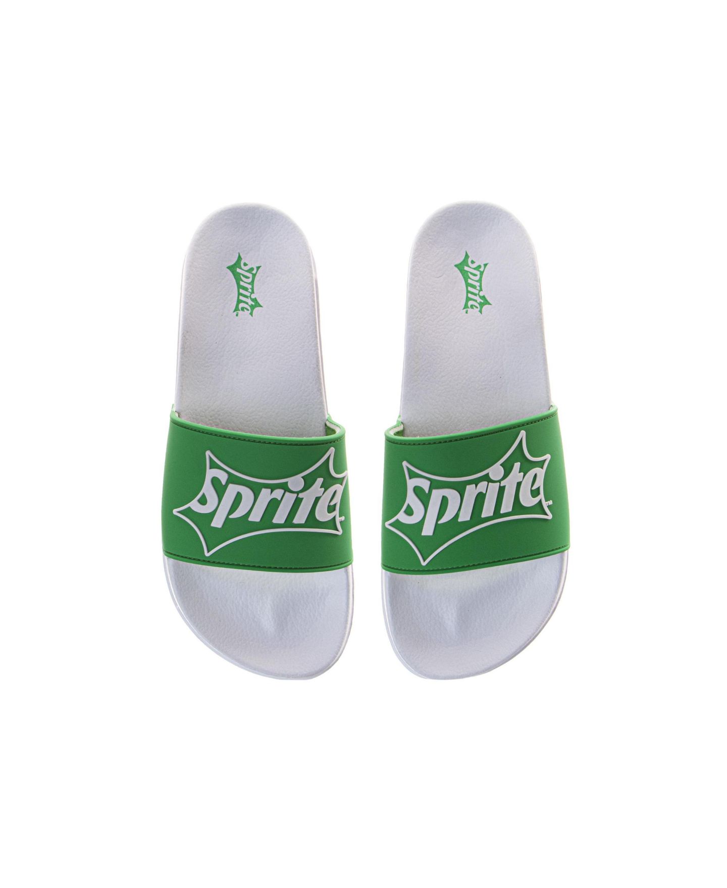 Мужские сандалии Coca-Cola Sprite Logo Casual Slides Comfortable Pool, цвет: Зелёный белый — фото 8