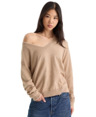 Women's Cozy V-Neck Pull-On Sweater