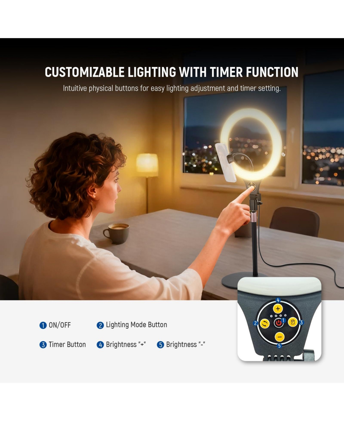 Neewer CRI85 Ring Light with 10W, CRI85 for select iPhone models