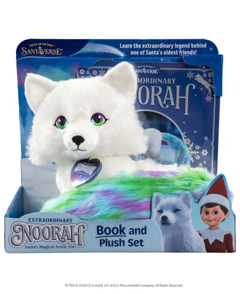 Детские куклы Elf on the Shelf Noorah Magical Arctic Fox 12" Plush and Storybook, 2-Piece Set