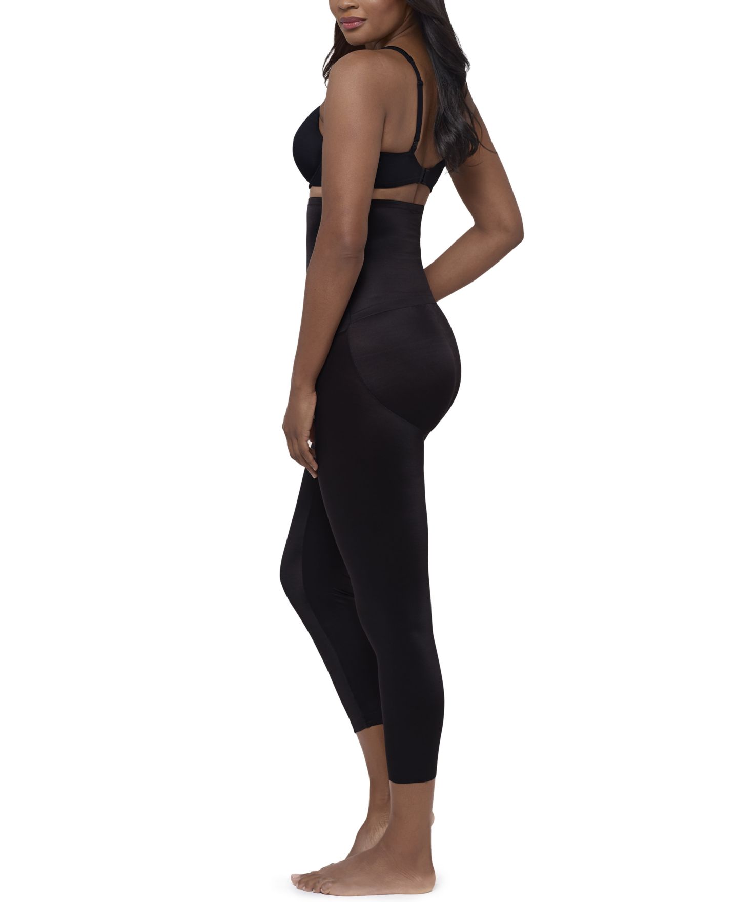 Женские леггинсы Miraclesuit Show Stopper High-Waist Shaping Capri 2449, цвет: Чёрный — фото 2