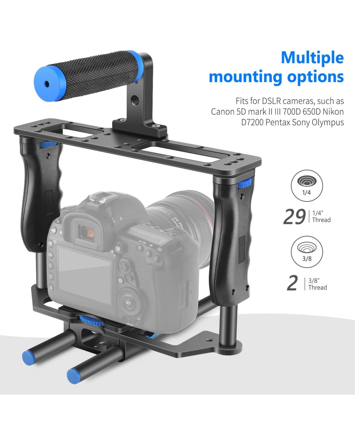 Neewer Camera Mounting Accessory for select Canon, Nikon and Sony cameras