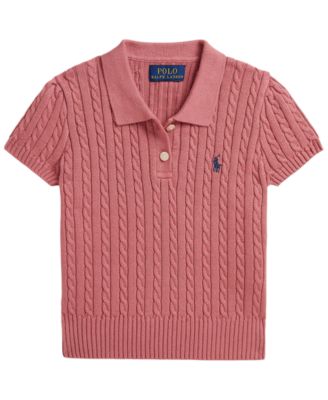 tOs　POLO RALPH LAURENのツインニットMサイズ Polo Ralph Lauren Girls' 2T-6X Short-Sleeve Polo Sweater - Macy's