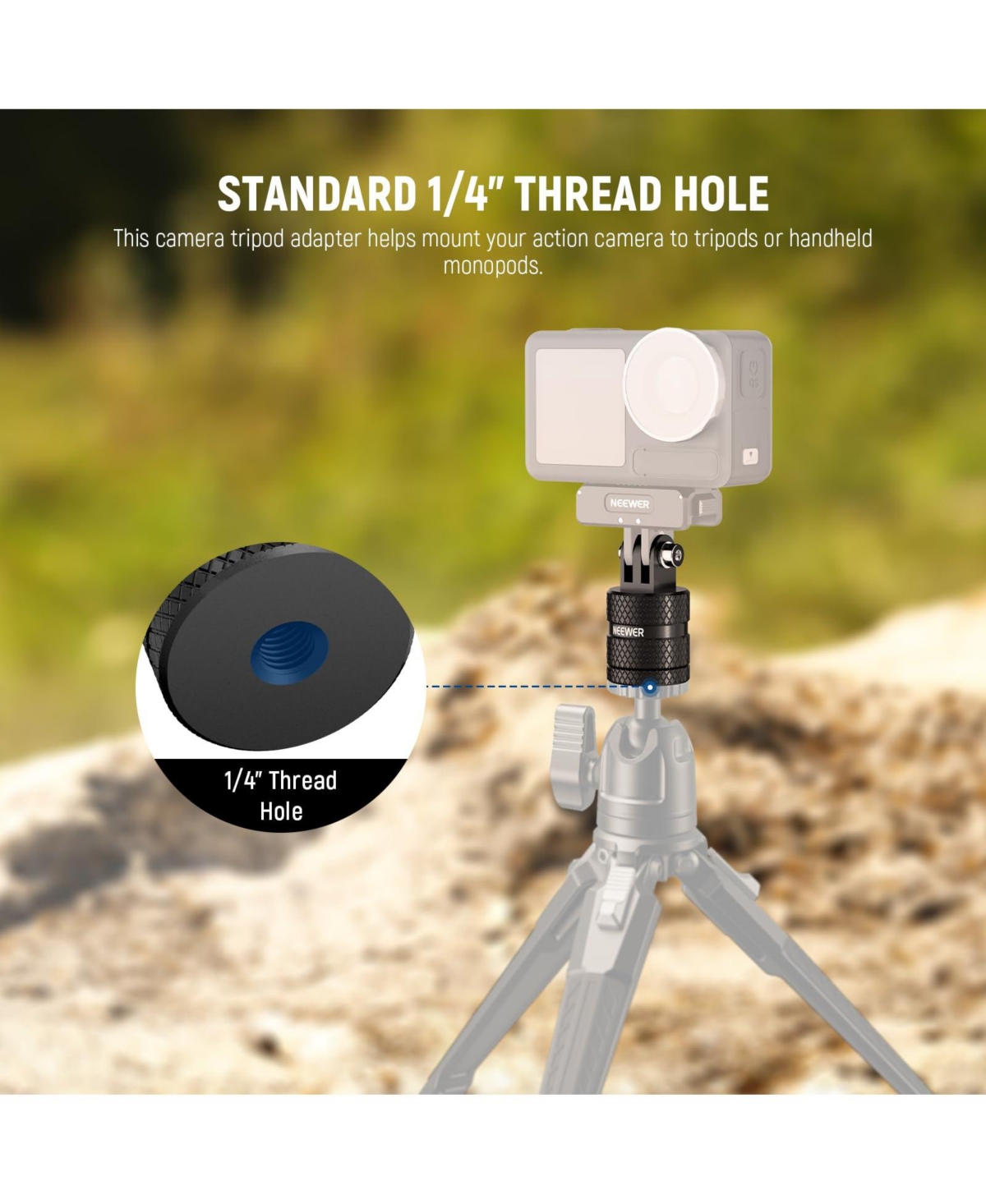 Neewer Gp-89 Camera Tripod for select Dji Osmo Action models