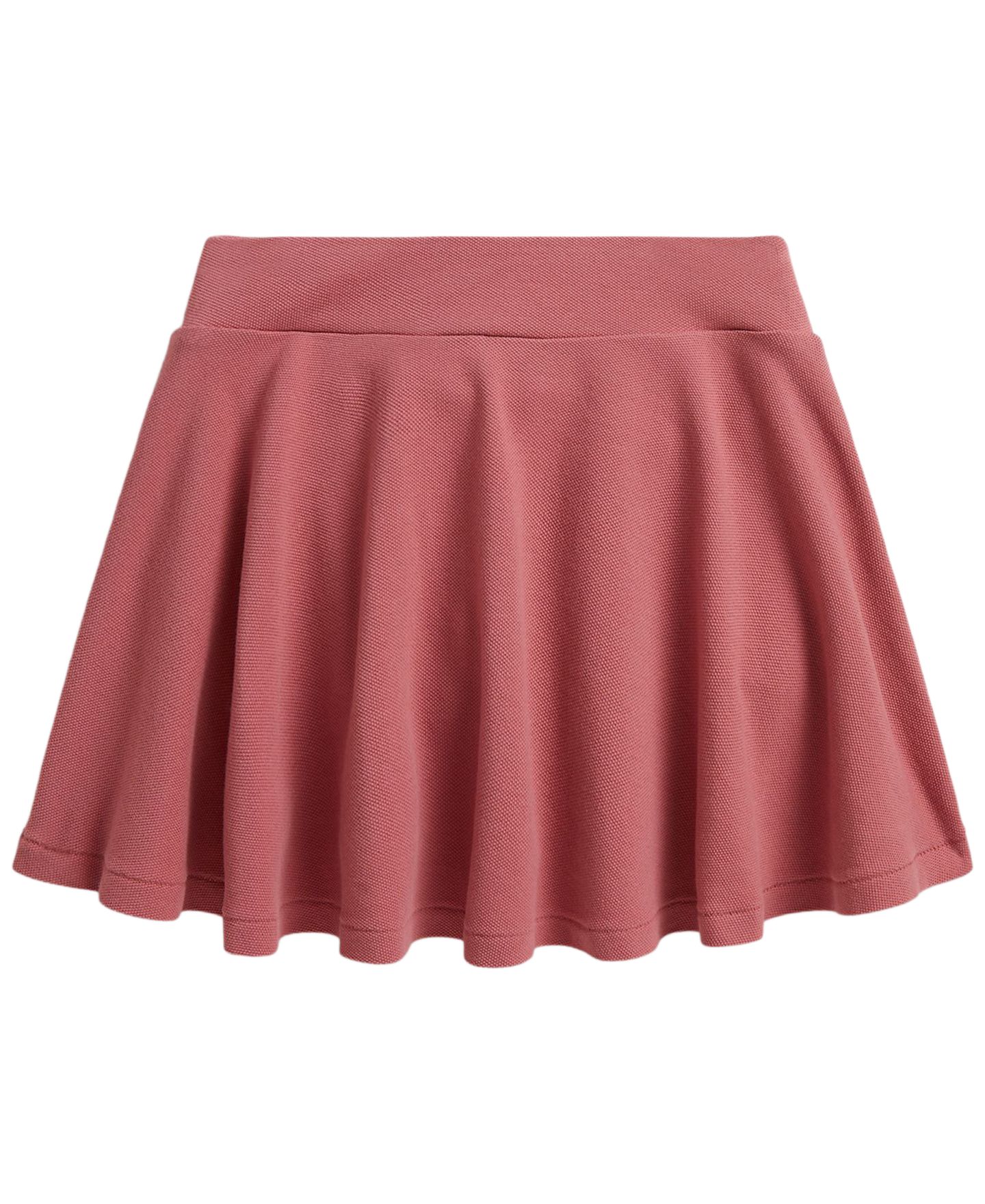 Юбка-шорты Polo Ralph Lauren Stretch Mesh Skort для девочек, цвет: Холщовый розовый — фото 2