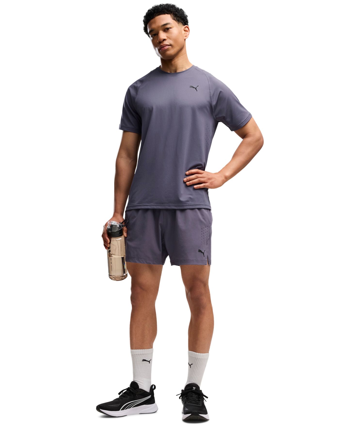 Мужская футболка PUMA Power Mode Dry Elite Crewneck, цвет: Inky Depths — фото 2